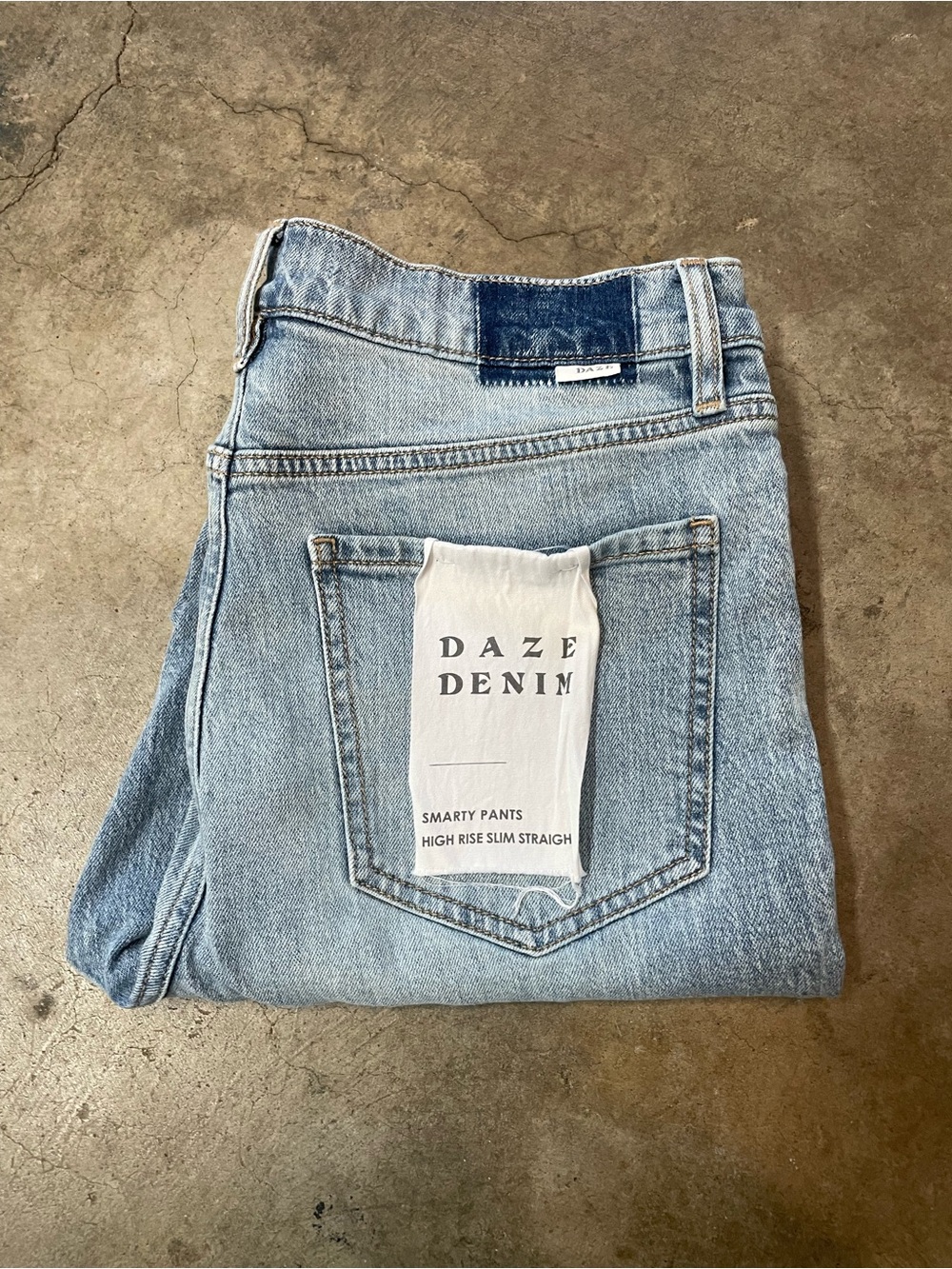 Daze Denim Smarty Pants High Rise Slim Straight Jeans